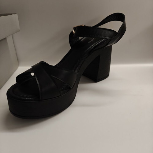 Migato black sandals with thick stable heel size 38 new