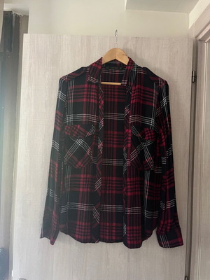 Zara checked shirt used, size M, multicolor