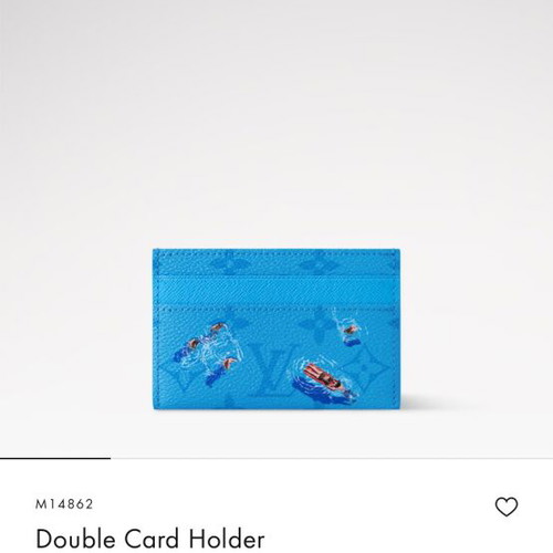 Louis Vuitton card holder new, blue