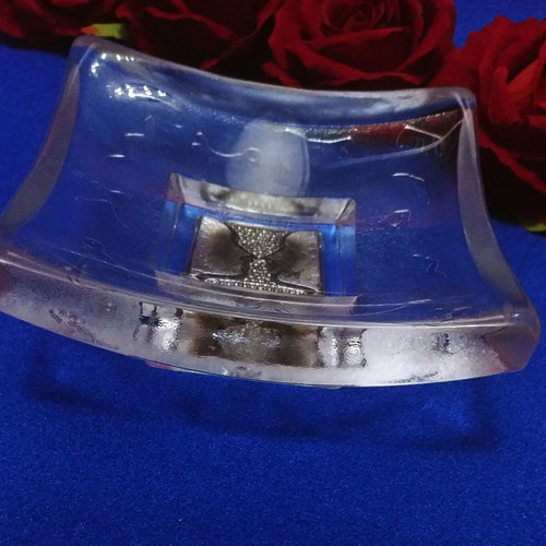 Kosta Boda bowl/ashtray/candle holder used Art by Bertil Vallien Domino Silver Love