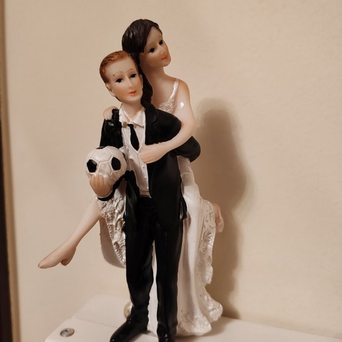 Decorative cake topper like new, 15 cm height, 6 cm length