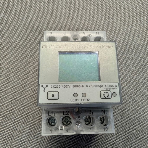 Fibaro Quibino 3 Phase Smart Meter QUSM3PH Z Wave, like new, 65A
