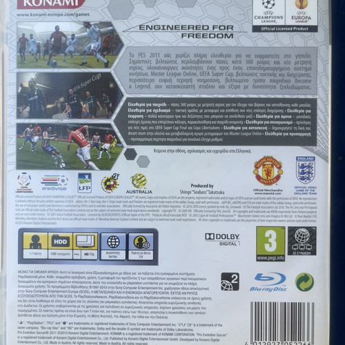 Pro Evolution Soccer 2011 PS3 game like new