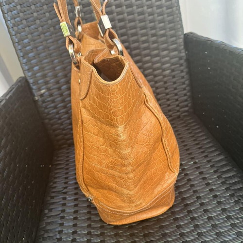 Ferre Vintage handbag used, calf leather, 50x34x16 cm
