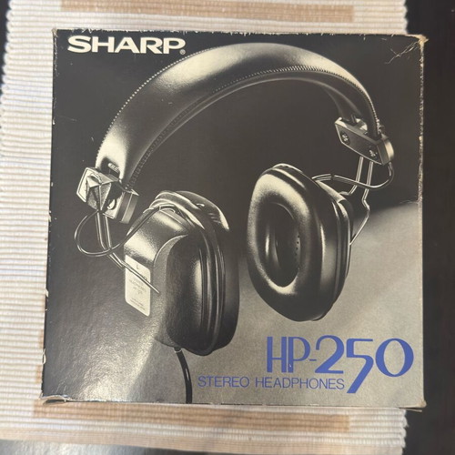 Sharp vintage headphones 1970-1980 new in box