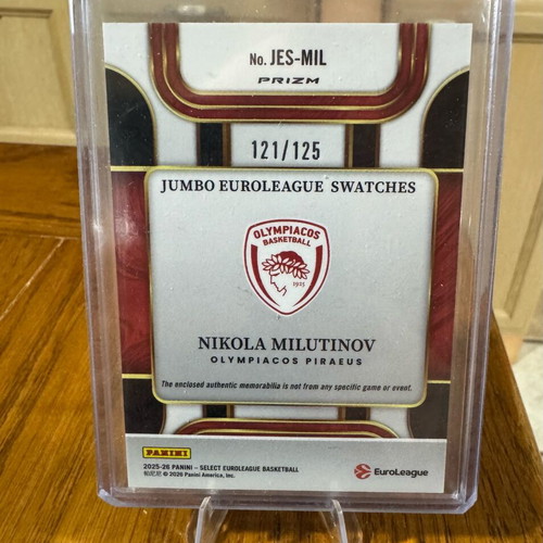 Nikola Milutinov Jumbo Patch /125 basketball card