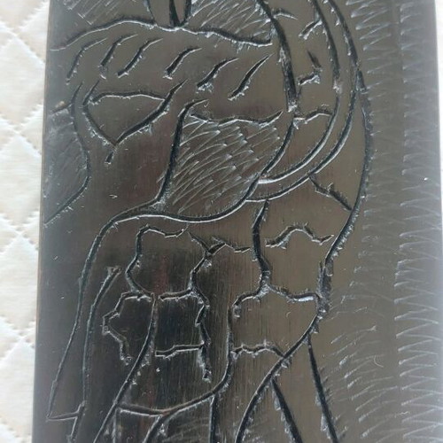 African carved wood comb made of mango wood new