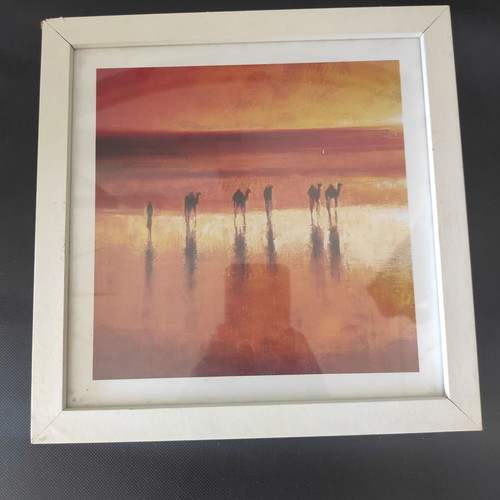 Wall decoration frame set with African savanna theme, Jonathan Sanders