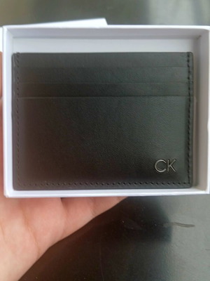 Calvin Klein θήκη καρτών καινούργια, μαύρη, minimal design