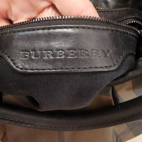 Burberry handbag used, brown with minor wear