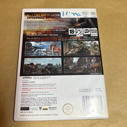 Call of Duty World at War Wii game