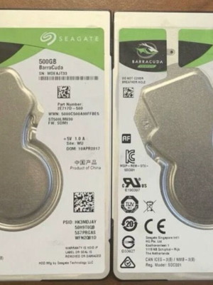 Seagate Barracuda 500GB HDD like new, 4 pieces, 2.5" SATA III