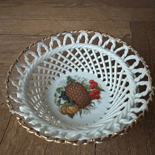 Small porcelain bowl used with minor chip