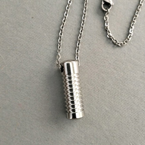 Steel men's pendant with 70cm chain new 316L