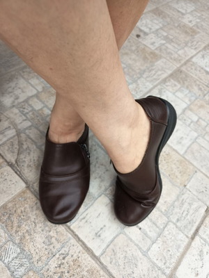 Women's brown shoes used, size 38, comfortable and soft