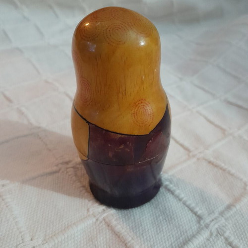 Russian Babushka Dolls set of 5 hand-painted wood like new