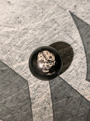 Skull Design Bouncy Ball used