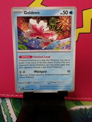 Goldeen Pokémon κάρτα Prismatic evolutions 020/131 σαν καινούργιο