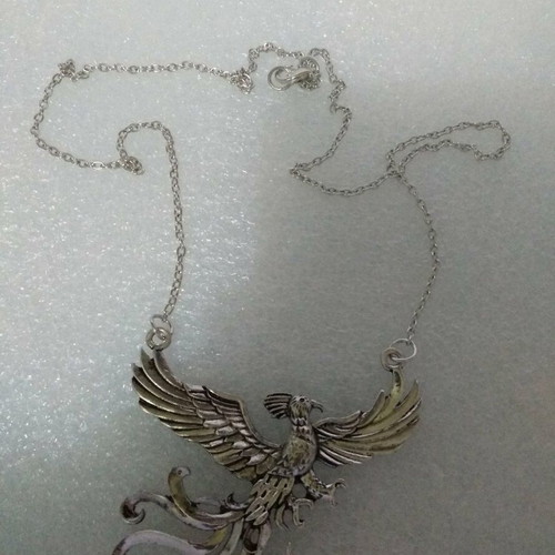 Dumbledore Phoenix Pendant Harry Potter Vintage Silver like new