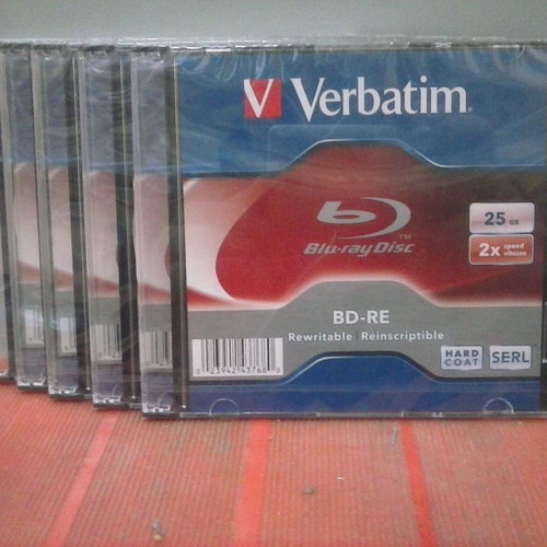 BD-RE Blu-Ray 25GB επανεγγράψιμα δισκάκια πακέτο 5 Verbatim Καινούργια