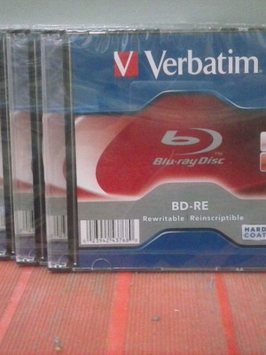 BD-RE Blu-Ray 25GB επανεγγράψιμα δισκάκια πακέτο 5 Verbatim Καινούργια