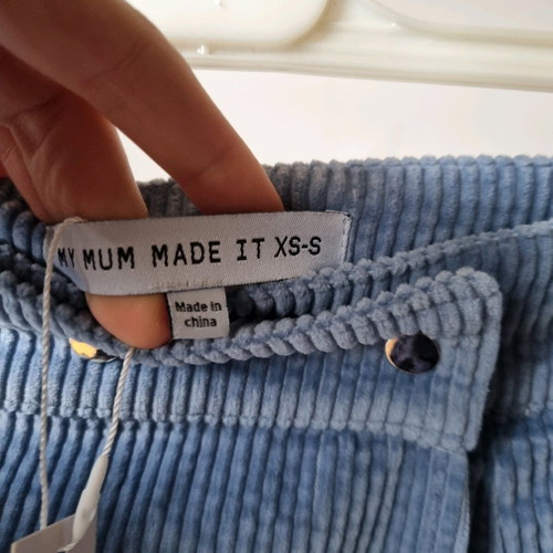 Πλισέ φούστα My mum made it καινούργια, XS/S, μπλε