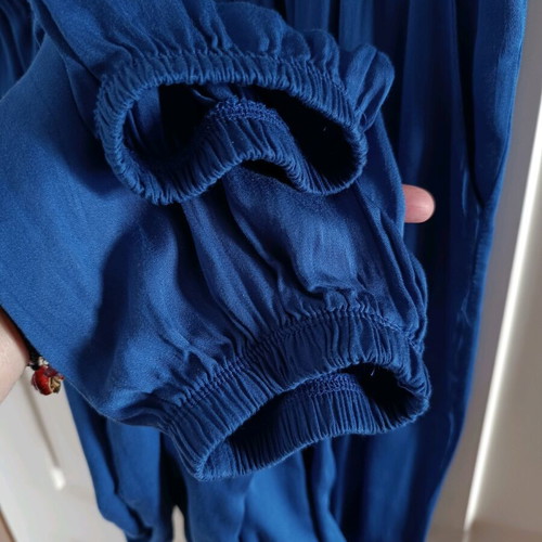 Secret royal blue jumpsuit with elastic waist and legs