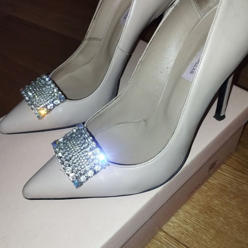 Tsakiris Mallas nude leather stilettos like new, heel 11-12 cm