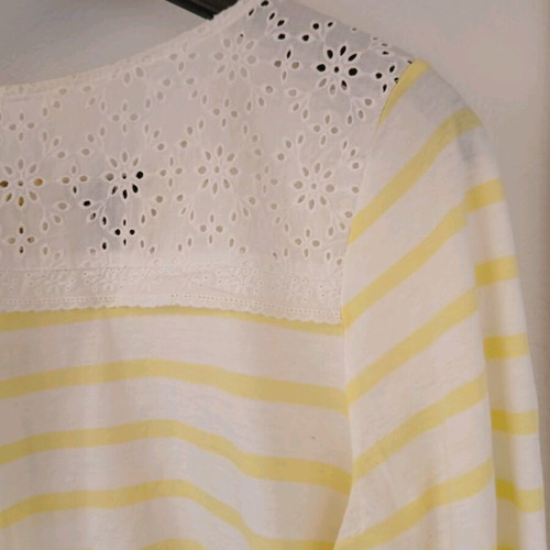H&M Mariniera with Yellow Stripe and Cutout Design like new