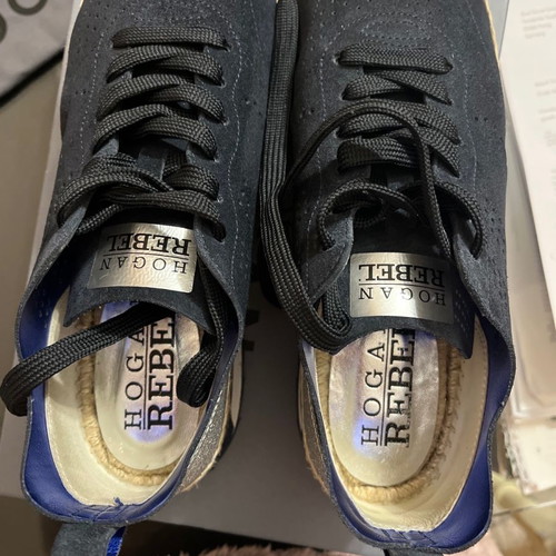 Hogan Rebel espadrilles dark blue size 38 like new