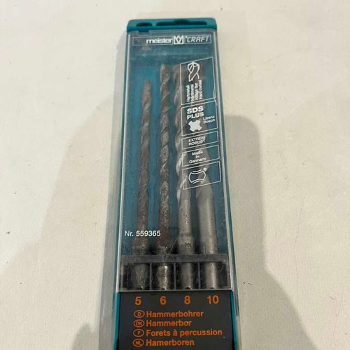 Meister Craft SDS Plus drill bits for concrete used