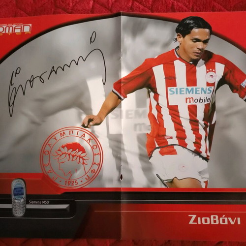 Poster with Giovanni and Venetidis autographs used, authentic