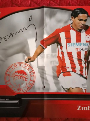 Poster with Giovanni and Venetidis autographs used, authentic