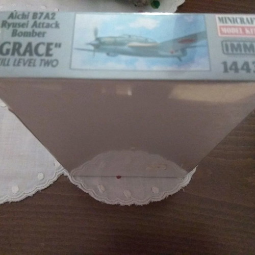 Aichi B7A2 aircraft model new, scale 1/144