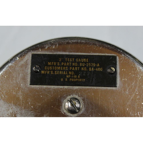U.S.N American Navy Pressure Gauge and Protective Cap used