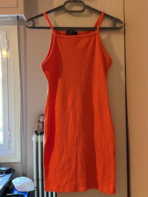 Bershka mini coral dress used