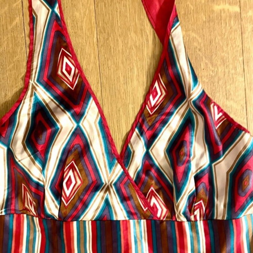 Monsoon silk dress 60s style Small like new