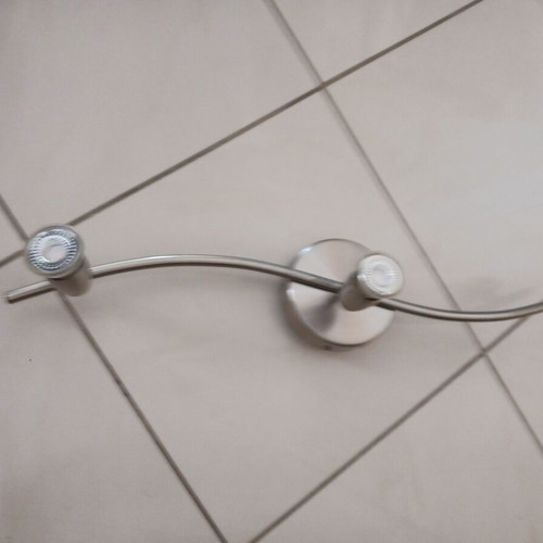 Ceiling lights like new, set of 2 with spotlights, inox color