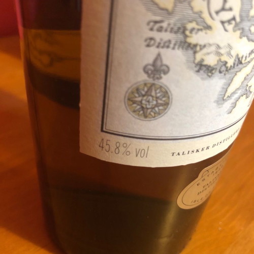 Talisker 10 Year Old "Map Label" Single Malt Scotch Whisky new, collectible 90s