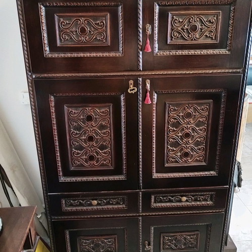 Solid mahogany furniture used with 60-year-old carving