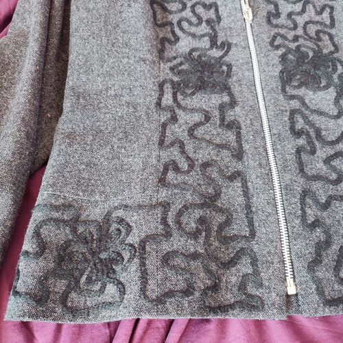 Jean Marie Lie jacket size 46 like new, gray and black