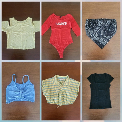 Pack of 6 XS blouses like new for young girl