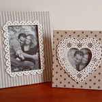 Wooden photo frames set like new
