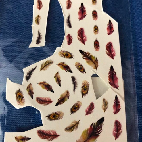 Nail Stickers Set 2 Pieces Water and 3D Used