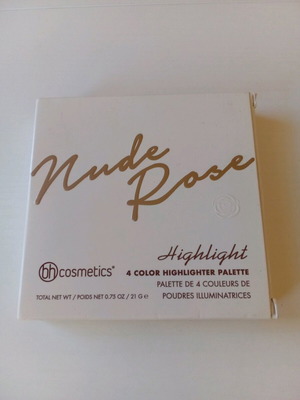 Bh cosmetics Nude Rose Highlight palette 4-color highlighter new