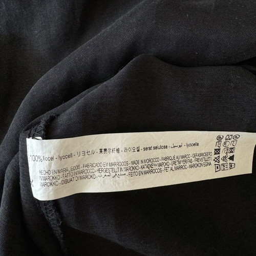 Zara dress used, black gray Tencel with buttons