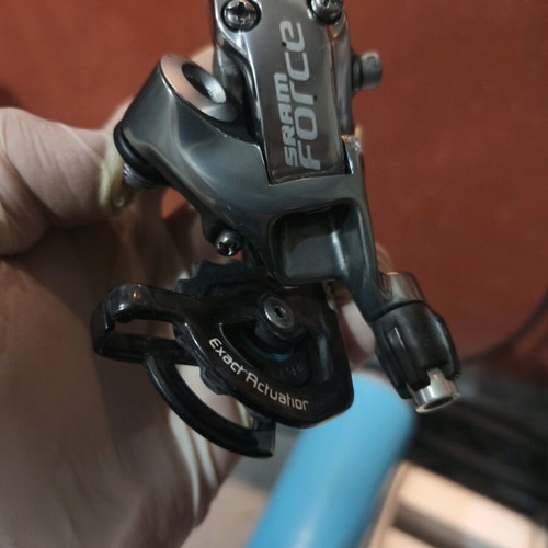 Sram Force 10-speed rear derailleur used, short, carbon-aluminum