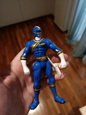 Power Rangers Wild Force Blue Wild Force Ranger figure like new