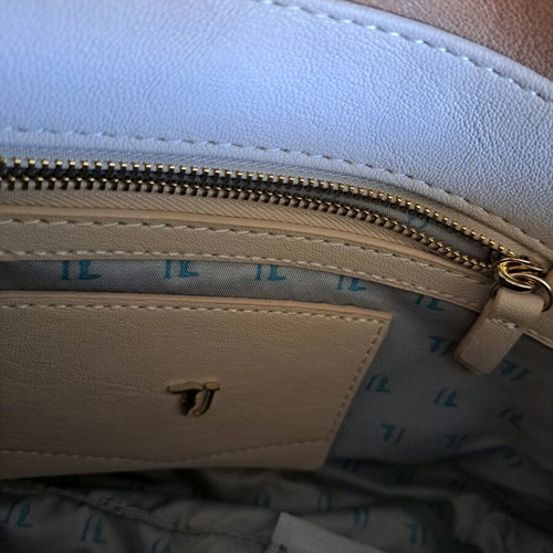 Trussardi beige shoulder bag like new