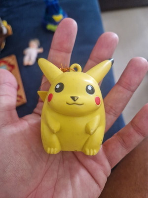 Pikachu vintage figure used, vinyl collectible from 1999